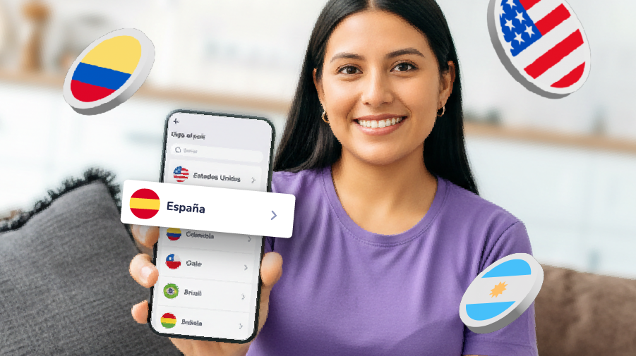 Envía dinero a todo el mundo